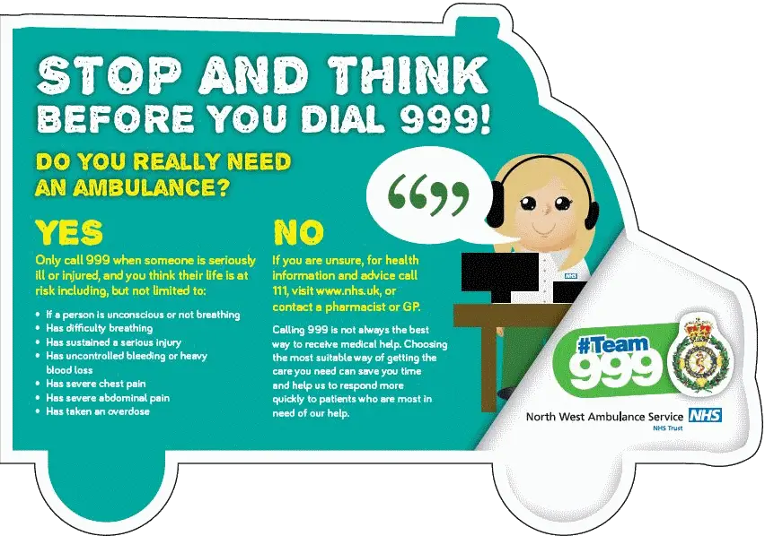 Do you really need to dial 999 advice leaflet
