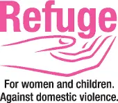 Refuge logo - For women and children against domestic violence